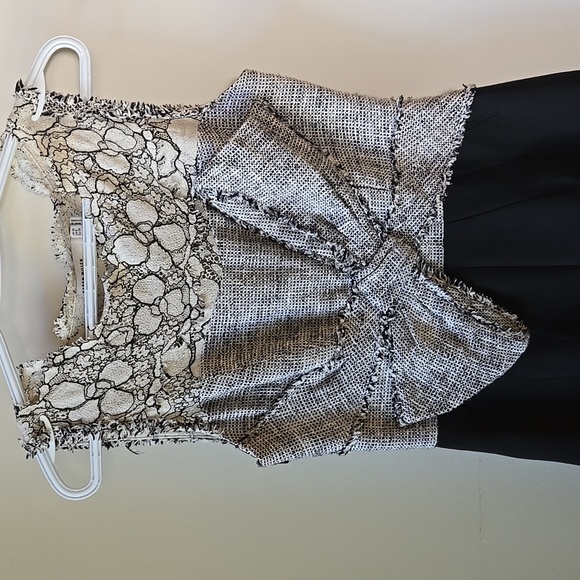 Karen Millen US6 black/tweed dress - Picture 3 of 3